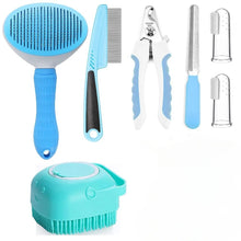 Pet Grooming Kit 7-Piece – Brush, Nail Clipper, Flea Comb & More