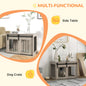 PawHut Dog Crate Furniture with Removable Cushion, for Dogs