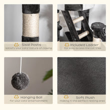 Floor to Ceiling Cat Tree – Adjustable 240–260 cm Cat Tower with Scratching Posts