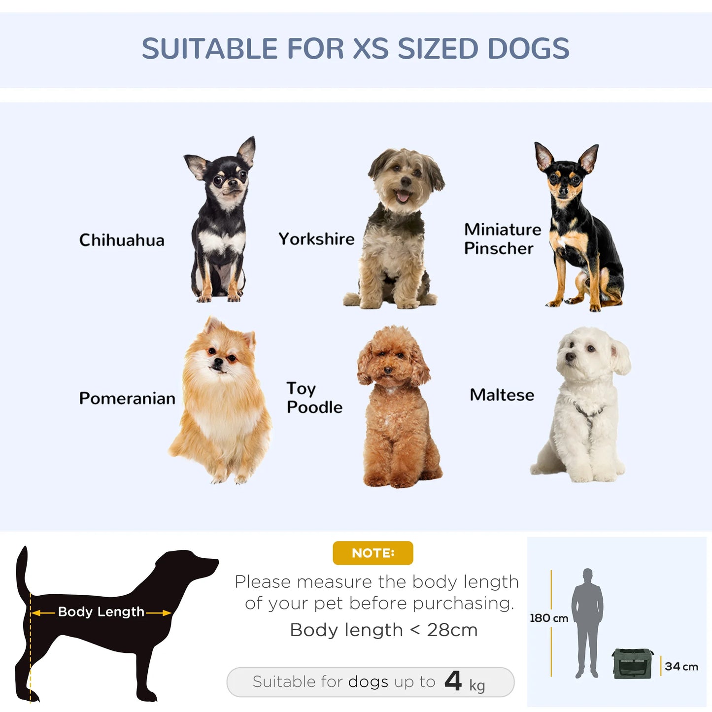 PawHut Soft Side Pet Carrier w/ Cushion, for Dogs