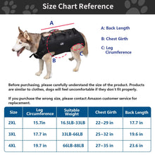 Large Dog Rescue Harness - 1680D Waterproof Breathable Pet Vest - Wear-Resistant Handle Support Bag