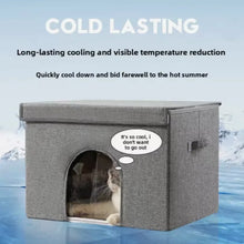 New Summer Cool Cat Nest Portable Foldable Pet Cooling House with Homemade Ice Bag Air Conditioning Cat Nest for Cats