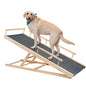 Portable Wooden Folding Pet Ramp Adjustable Non-Slip Dog and Cat Ladder Safe Access for Couch Bed or Car Durable Pet Ramps
