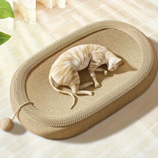 Universal Cat Scratching Board Bed - Durable Sisal Multi-Functional Toy Ball Set, All-Season Indoor/Outdoor Cat Furniture Durabl