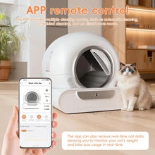 Self-Cleaning Cat Litter Tray,Electric Cat Litter Box,Smart Cat Litter Box with APP Remote Control,Spacious Entrance,Large Space