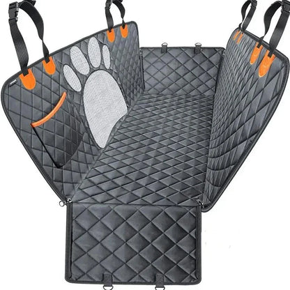 Waterproof Dog Car Seat Cover for Back Seat Dog Car Hammock with Visual Mesh Window and Side Zipper Car Seat & Door Protection