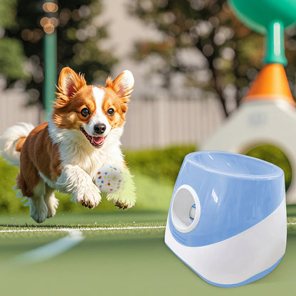 Automatic Dog Ball Thrower Launcher with 3 Tennis Balls 3 Speed Distance Rechargeable Throw Machine for Small Dogs Pet Chase Toy