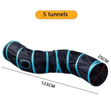 Katzentunnel in S-Form – Spieltunnel für Katzen zum Spielen, Verstecken und Trainieren