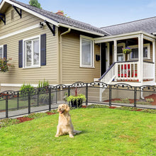 Heavy Duty Metal Dog Playpen - 5 Panel Decorative Garden Fence