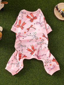 Cute Pet Pajamas - Soft Breathable Cartoon Sleepwear for Small Medium Dogs & Cats