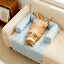 Pet Bed Mat Breathable Dog Cooling Mat Detachable Comfortable Dog Sofa Cushion Non-Slip with Pillow Pet Summer Pad Pet Kennel
