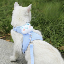 Adjustable Cat Harness & Leash - Soft Breathable Pet Vest - Outdoor Walking Kitten Puppy Travel
