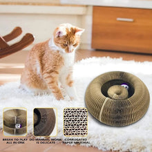 Foldable Cat Scratching Board and Cat Bed – Recyclable Cardboard Interactive Scratcher