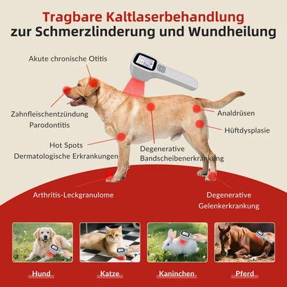 Cold Laser Therapy Device for Post-Surgery Recovery Joint Pain Red Infrared Light Physiotherapy for Senior Pets Arthritis Relief
