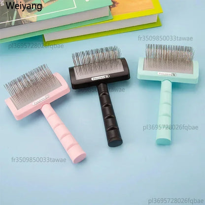 Dog Grooming Slicker Brush Shedding Hair Remover Massage Needle Comb Open Knot Tool for Large Dogs Pet Supplies
