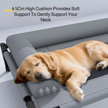 Elevated Pet Bed – Breathable Raised Mesh Bed with Pillow for Medium & Large Dogs and Cats