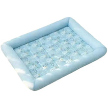 Square Cooling Pet Bed with Neck Support — Breathable, Waterproof & Anti-Slip for Dogs & Cats