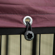 Outdoor Dog Kennel – Weatherproof Dog House with Rotating Bowl Holders & UV-Resistant Cover