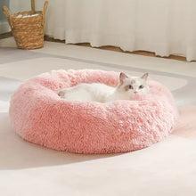 Cat Bed Long Plush Dogs Basket Cushion Cat Bed Cat Mat Animals Sleeping Sofa 40-60cm Round Pet Bed for Large Dog Bed Super Soft