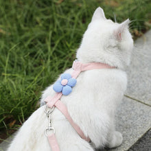 Adjustable Cat Harness & Leash Set - Breathable Small Dog Walking Strap - Pet Accessory