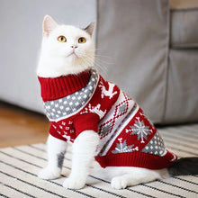 Christmas Pet Dog Sweater - Cute Knitted Wool Winter Costume for Cats & Medium Dogs