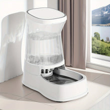 Automatic Pet Water Dispenser – 3.85L Gravity Waterer with 304 Stainless Steel Bowl for Dogs & Cats