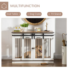 Dog Crate Furniture – Double Wooden Dog Crate for Large & Small Dogs, Indoor Dog Kennel