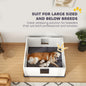 PawHut Dog Whelping Box with Whelping Pad, Adjustable Entrance, 124 x 120cm