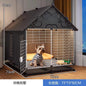 Small Medium Dog Cage for Teddy Bichon Pet House with Sleeping Area One Room One Toilet Design for Puppies Removable Tray Kennel