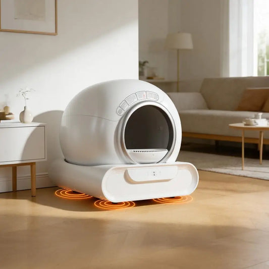 Self-Cleaning Cat Litter Tray,Electric Cat Litter Box,Smart Cat Litter Box with APP Remote Control,Spacious Entrance,Large Space