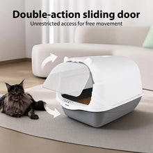 Cat Litter Box Pet Litter Tray Fully-enclosed & Semi-enclosed Splashproof Pet Toilet Cleaning Basin Supplies Kitten Tray Bedpan