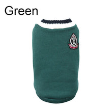 Winter Warm Pet Dog Sweater - College Style V-Neck Knitwear Vest for Small Dogs