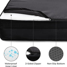 PawDream™ Jumbo Orthopedic Dog Bed – Memory Foam Sofa Couch with Waterproof Cover & Elevated Bolster Cushion