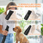 Pawhut 2200W Dog Dryer with Digital Display Adjustable Speed And Temperature 3 Nozzles White