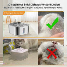 7L Stainless Steel Pet Water Fountain — Large Capacity Dispenser for Multiple Cats & Dogs