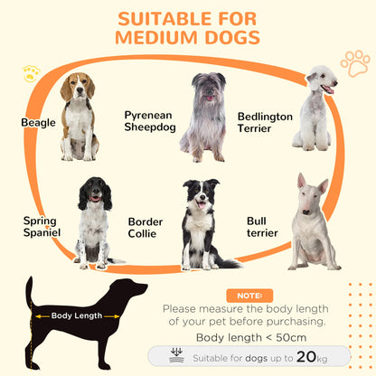 PawHut Dog Crate Furniture with Removable Cushion, for Dogs
