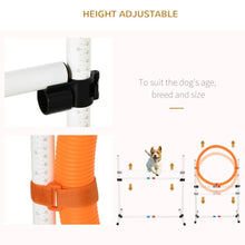 Dog Agility Training Set – 3-Piece Adjustable Obedience Course with Jump Hoop, Hurdle & Pole