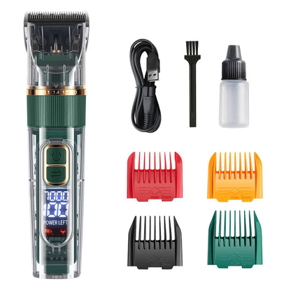 Professional 3-Speed Pet Hair Clipper | Low Noise, USB Rechargeable, for Dogs & Cats with Thick Coats | Pet Grooming Trimmer Kit