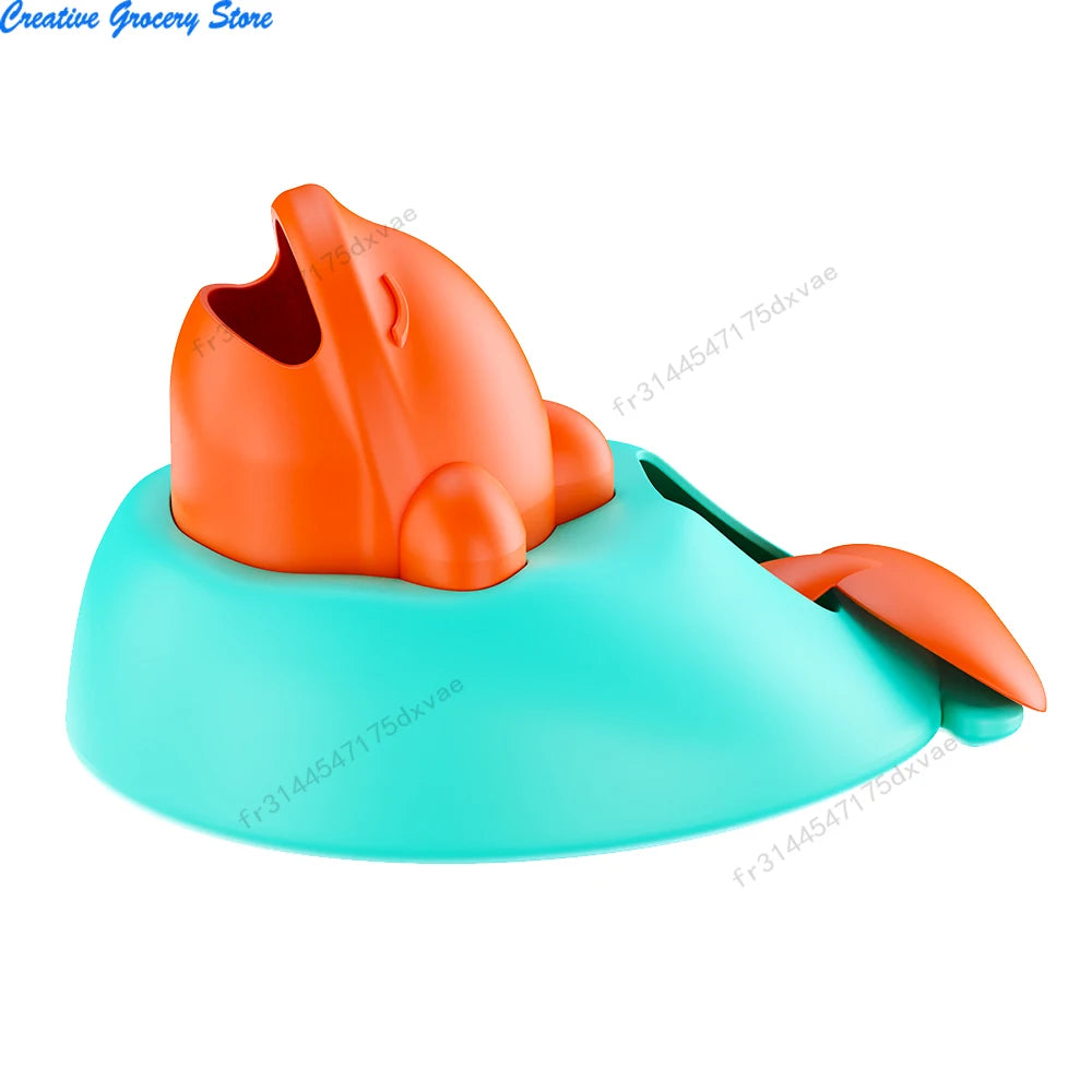 Dog Toy Treat Dispenser Interactive Puppy Launcher Cute Whale Shape Slow Feeder IQ Puzzle Training Toys for Small Large Dogs Cat