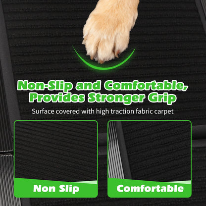 Nobleza Dog Ramp for Car 170X44 cm – Foldable in 4, Aluminum, Non-Slip Surface, Supports up to 80 kg – Ideal for Small, Medium and Large Dogs