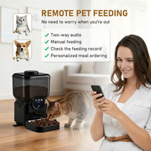 Automatic Cat Feeder – 6.5L WiFi Smart Pet Feeder with Camera, App Control & Rechargeable Battery