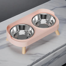 Futter- und Wasserstation für Hunde & Katzen – Doppelnapf mit Nackenschonung