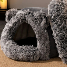 Winter Cozy Warm Pet House for All Seasons Cat Cave House Fluffy Sleeping Bag Suitable for Indoor Kittens and Small Pets