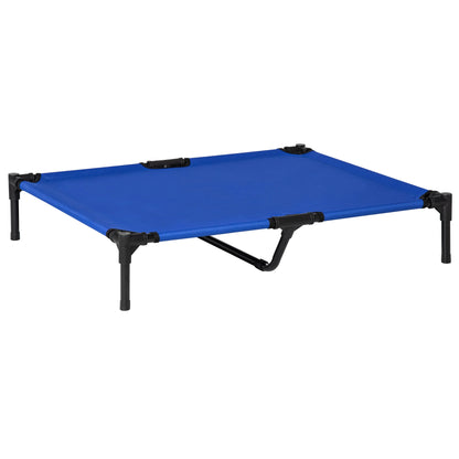 Pawhut Elevated Dog Bed, Cooling Elevated Dog Bed, Carry Bag Included, Metal Frame