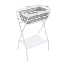 Foldable Pet Bathtub – Dog & Cat Bath Tub with Stand, Drainage Tube, Safety Belt & Storage Shelf