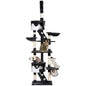 PawHut 240-260cm Floor to Ceiling Cat Tree with Scratching Posts