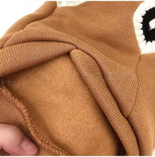 Winter Warm Pet Dog Sweater - College Style V-Neck Knitwear Vest for Small Dogs