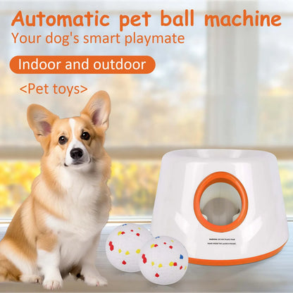 Dog Tennis Launcher Automatic Pet Dogs Chase Toy Mini Tennis Throwing Pinball Machine Fun Interactive Throw Catapult