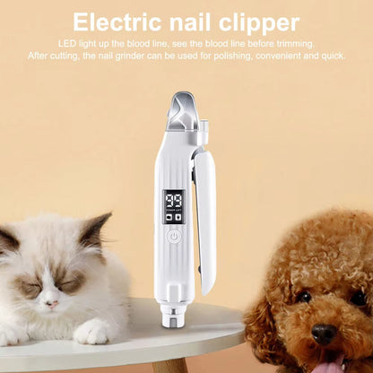 2-in-1 Electric Pet Nail Trimmer & Grinder