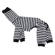 Striped Cotton Dog Pajamas - Italian Greyhound & Whippet Soft Breathable Stretch Sleepwear
